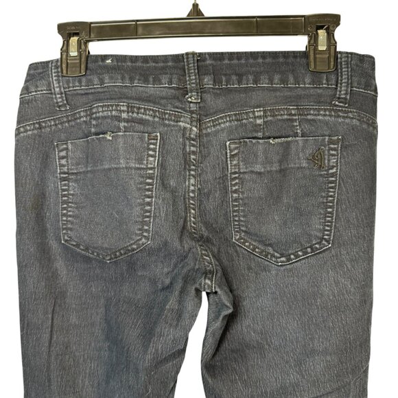 VIP Black Blue Denim Distressed Ripped Skinny Jeans Pants Punk Grunge Goth 7/8 - Picture 6 of 6